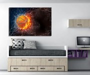 Πίνακας σε καμβά με μπάλα του μπάσκετ KNV727 30cm x 40cm