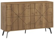 Μπουφές Dune pakoworld σε καρυδί απόχρωση 123x35x77.4εκ