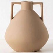 Βάζο 963DNL1222 22x22x27cm Light Brown Aberto Design Κεραμικό