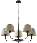 Φωτιστικό Οροφής Chicago 3989 5xΕ27 15W 68x86cm Beige TK Lighting