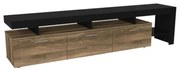 Έπιπλο Τηλεόρασης Acnes 0253767 220x40x52cm Black-Walnut