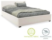 Κρεβάτι Norse pakoworld pu λευκό με αποθηκευτικό χώρο 160x200εκ