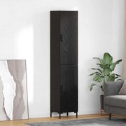 vidaXL Highboard Μαύρη Οξυά 69,5 x 34 x 180 εκ. Επεξεργασμένο ξύλο