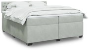 ΚΡΕΒΑΤΙ BOXSPRING ΜΕ ΣΤΡΩΜΑ ΑΝΟΙΧΤΟ ΓΚΡΙ 200X200 ΕΚ. ΒΕΛΟΥΔΙΝΟ 3286408