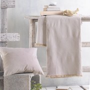 Ριχτάρι Hatton Beige Ρυθμός Armchair 160x180cm Βαμβάκι-Πολυέστερ