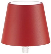 Επιτραπέζιο Φωτιστικό Επαναφορτιζόμενο LED 2,2W IP54 Dimmable 2200-3000K Poldina Stopper Zafferano-LD0349F3-Κόκκινο LD0349F3