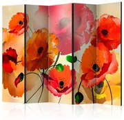 Διαχωριστικό με 5 τμήματα - Velvet Poppies II [Room Dividers] 225x172