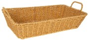 Καλάθι Rattan-Πλαστικό Κρεμ iliadis 37x27x8,5/12εκ. 85953