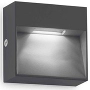 Φωτιστικό Τοίχου - Απλίκα Dedra 316871 10x3x10cm Led 160lm 1,5W 3000K Anthracite Ideal Lux