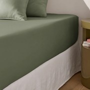 Σεντόνι με λάστιχο από βαμβακερό σατέν με γύρισμα 30 εκ., 350 κλωστές, Opale