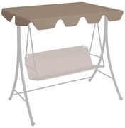 vidaXL Πανί Ανταλλακτικό για Κούνια Κήπου Taupe 188/168 x 145/110 εκ.