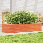 vidaXL Ζαρντινιέρα Καφέ Κεριού 110x40x23 εκ. από Μασίφ Ξύλο Πεύκου