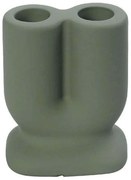 Κηροπήγιο Κεραμικό 2 Θέσεων KLA303K4 6x10,5cm Green Espiel Κεραμικό