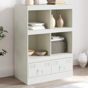 Ραφιέρα Λευκή 67x39x95 εκ. από Ατσάλι 841804