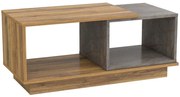 Τραπέζι Σαλονιού Teles HM18181.06 100x45x42cm Marble Effect Grey-Natural