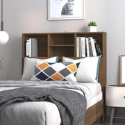 Κεφαλάρι Με Αποθηκευτικό Χώρο Καφέ Δρυς 100x19x103,5 εκ. - Καφέ