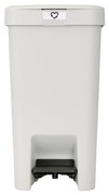 Brabantia 1008480 Stepup Κάδος Απορριμμάτων Γκρι με Πεντάλ 16lt Light Grey