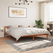 vidaXL Σκελετός Κρεβ. Χωρίς Στρώμα Καφέ Κεριού 180x200 εκ Μασίφ Πεύκο