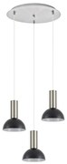 Φωτιστικό Οροφής  SE21-NM-4-3NM-MS3 ADEPT TUBE Nickel Matt Pendant Black Metal Shade+ - 51W - 100W - 77-8467