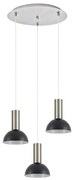 Φωτιστικό Οροφής  SE21-NM-4-3NM-MS3 ADEPT TUBE Nickel Matt Pendant Black Metal Shade+ - 77-8467 - 51W - 100W - 77-8467