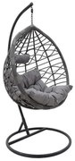 Κούνια Κήπου Hudson 135-000007 109x100x197cm Grey