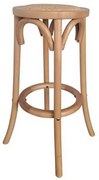 Σκαμπό Bar Vienna Ε7023,3 36x36x71cm Natural Rattan,Ξύλο