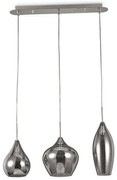 Φωτιστικό Οροφής-Ράγα Soft 111865 60x40/113x20cm 3xE14 40W Smoke Ideal Lux