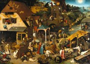 Αναπαραγωγή Netherlandish Proverbs, 1559, Pieter the Elder Bruegel