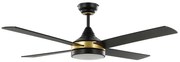 Ανεμιστήρας Οροφής Με Φως Trinidad 35118 Φ122x32cm Led IP20 Black-Gold Eglo Διάμετρος 122cm