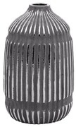 Βάζο Κεραμικό 023-223-108 14x14x23cm Silver Ceramic