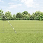 vidaXL Πόλοί περιφράξεων  με αιχμή 26 τεμάχια Ø32 mm 170 cm Γαλβανισμένο χάλυβα