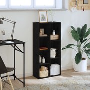 vidaXL Ράφι Μαύρη Δρυς 50x25x105 εκ Επεξεργασμένο ξύλο