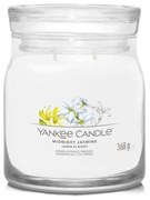 Αρωματικό Κερί Midnight Jasmine Medium 1630666E 9,3x11,4cm White Yankee Candle Κερί,Γυαλί