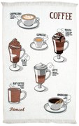 Πετσέτα Κουζίνας Dimcol Coffee White 03
