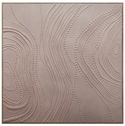 Πίνακας Καμβάς Mdf-Ps Plastic Σομόν ESPIEL 80x3,5x80εκ. FAL314