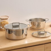 Κατσαρόλες Ανοξείδωτες (Σετ 2τμχ) F-V Pot 204652