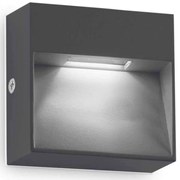 Φωτιστικό Τοίχου - Απλίκα Dedra 316871 10x3x10cm Led 160lm 1,5W 3000K Anthracite Ideal Lux