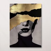 Πίνακας σε καμβά Golden Girl in Black III KNV2519 30cm x 40cm