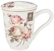 Κούπα 300ml Με Καπάκι Oriana Ferelli Romantic Touch 8779