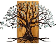 Διακοσμητικό Τοίχου Willow 899SKL2665 58x80cm Multi Wallity Metal,Wood