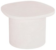 ΤΡΑΠΕΖΙ ΣΑΛΟΝΙΟΥ ΟΒΑΛ ΣΕΙΡΑ SANTORINI HM18054 MDF ΣΕ ΥΠΟΛΕΥΚΟ ΧΡΩΜΑ 54x54,5x40Υεκ