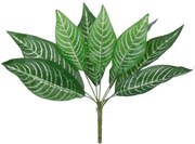 Τεχνητό Φυτό Ευφορβία - Μπουκέτο Διακοσμητικών Φυτών - Κλαδιών με Φύλλωμα Πράσινο Υ35cm Globostar-78274-Πράσινο 78274