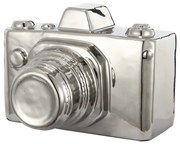 Artekko Camera Διακοσμητική Φωτογραφική Μηχανή Ασημί (16x13x11)cm - JC0125-SILV