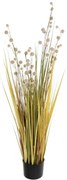 Τεχνητό Φυτό Craspedia Grass 21479 120cm Green-Yellow GloboStar Πολυαιθυλένιο