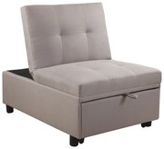 WOODWELL Ε9921,03IMOLA Καρέκλα - Κρεβάτι Σαλονιού - Καθιστικού, Ύφασμα Cappuccino 75x106x90 / Κρεβάτι75x172x44cm Ε9921,03