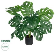 GloboStar® Artificial Garden MONSTERA 20934 Διακοσμητικό Φυτό Μονστέρα Υ55cm