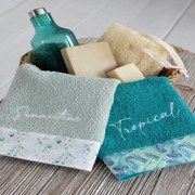 Πετσέτες Summertime (Σετ 2τμχ) Turqoise-Green Nima Σετ Πετσέτες 30x50cm 100% Βαμβάκι