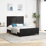 vidaXL Κρεβάτι Μαύρο 140x200 εκ. Βελούδο