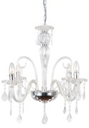 Φωτιστικό Οροφής Acrylic &amp; Silicon SF633124P Clear Metal,Acrylic