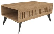 Τραπέζι Marla pakoworld σε oak απόχρωση 90x56x40εκ (1 τεμάχια)
